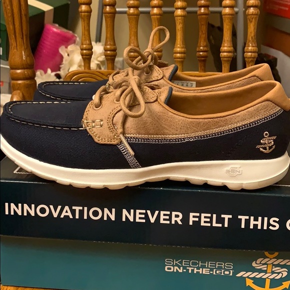 skechers go walk lite orange